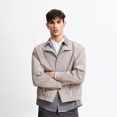 【哈灵顿夹克】杰克琼斯男士外套26年春新款超轻尼龙翻领上衣男装