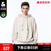 Jack Jones NBA Joint Male Deer Team Winter Comfort Tide 100 Hitch Athletic Loose Alphabet for Mens Cloe Mens Cloister