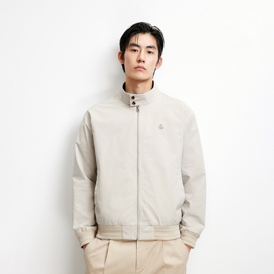 【春上新系列】杰克琼斯防泼水外套男宽松休闲风哈灵顿夹克男装