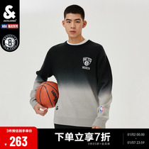 Jack Jones Autumn Winter New NBA Joint Basketball Team Mens Fashion Sweater Sports Casual Stitch Jersey Man