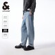 908 Jack Jones Men's Wide Leg Pants Profile Jeans Men's Elastic Cotton Solid Color Long Pants Autumn Men's Style