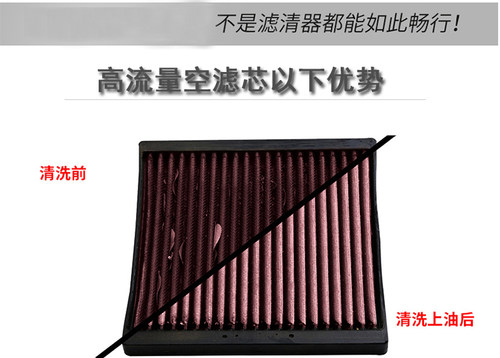 适用ER6F ER6N EX650R 08-18年摩托车配件空滤芯空气滤清器空气格 - 图1