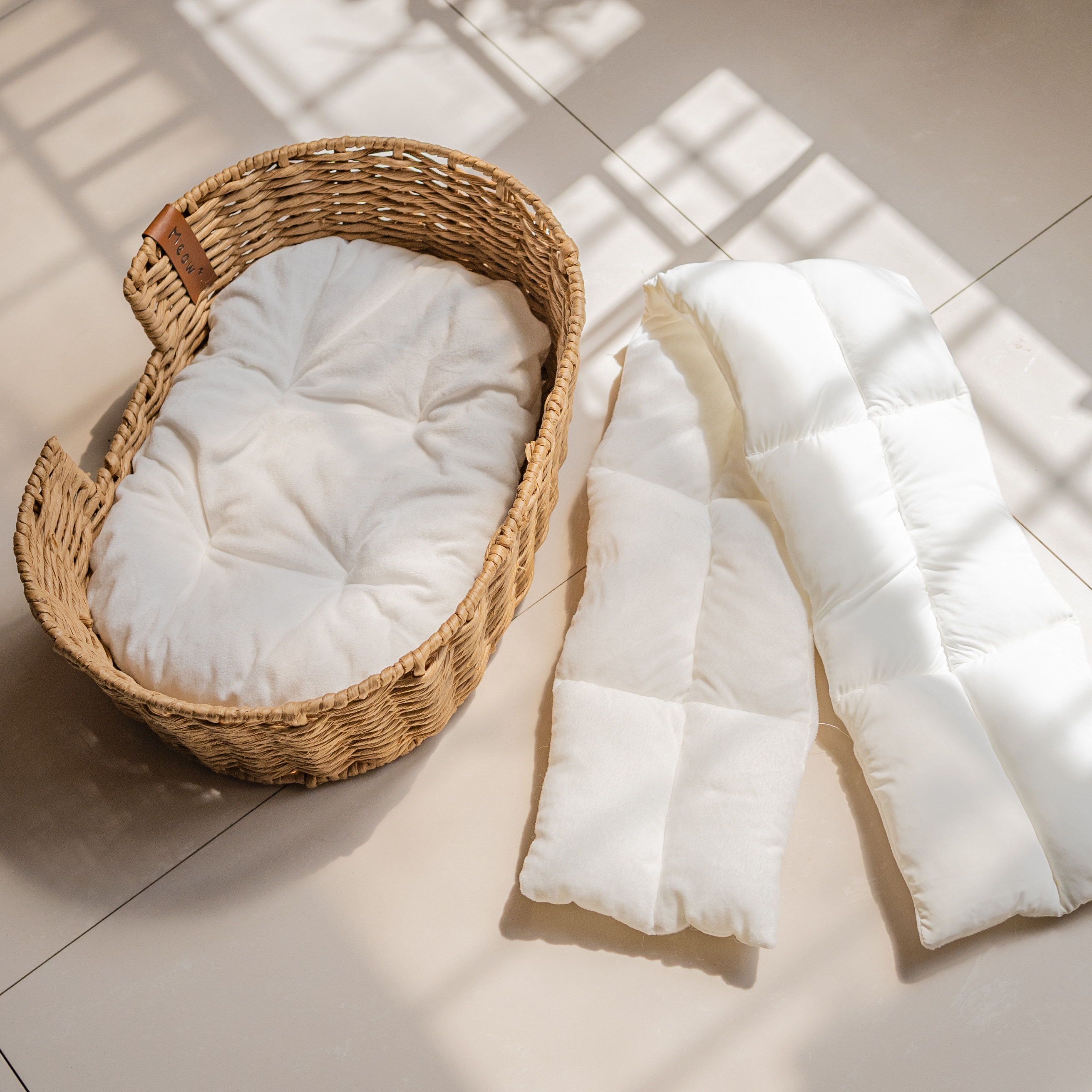 诧寂风日式猫窝手工编织冬季保暖四季通用藤编筐蒲草兔子窝狗窝,淘宝优惠券,粉丝福利购,淘宝优惠卷