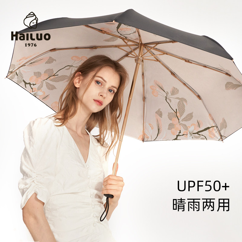 雨伞女晴雨两用ins风结实抗风手动太阳伞防晒防紫外线双层遮阳伞,淘宝优惠券,粉丝福利购,淘宝优惠卷