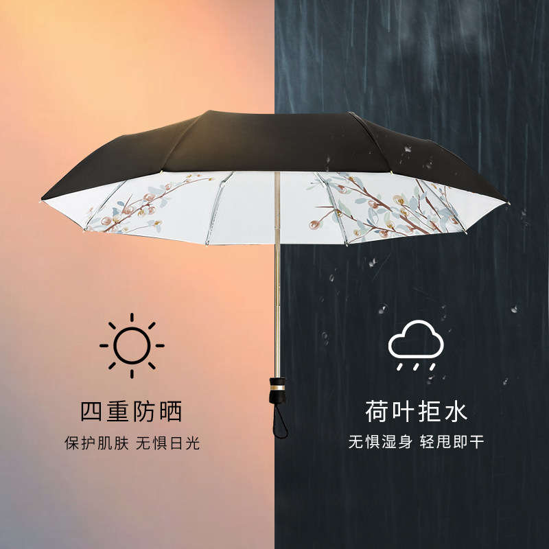 雨伞女晴雨两用ins风结实抗风手动太阳伞防晒防紫外线双层遮阳伞,淘宝优惠券,粉丝福利购,淘宝优惠卷