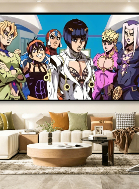 JOJO的奇妙冒险动漫全家福挂画