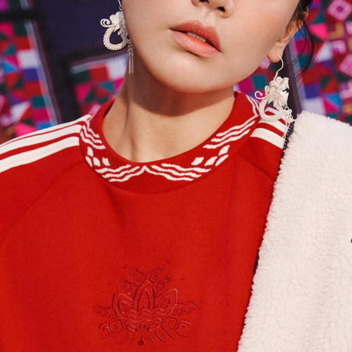 Adidas/阿迪达斯正品三叶草男女羊羔绒双面穿夹克外套IX4214 - 图0
