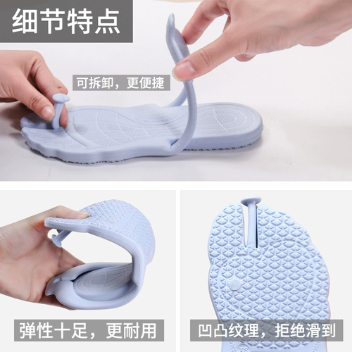 Складная портативная пляжная обувь для путешествий, тапочки, нескользящие сланцы подходит для мужчин и женщин, сандалии