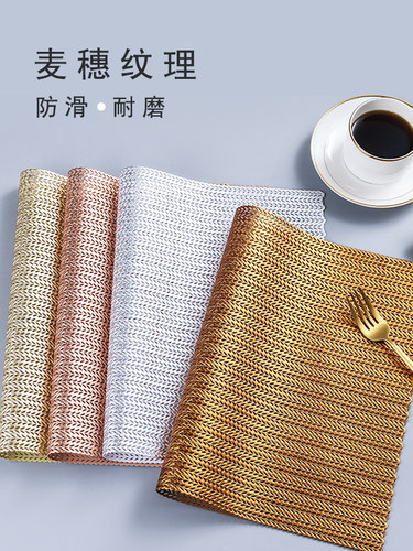 餐垫美式轻奢餐桌垫茶杯垫防水加厚碗垫子北欧隔热垫圆餐桌垫家用 - 图1