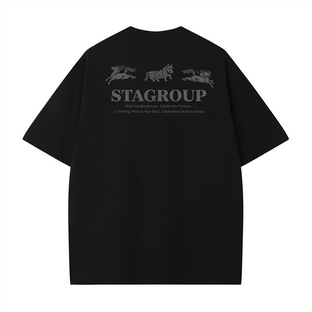STA flagship store Year of the Horse Limited ເສື້ອຍືດຜູ້ຊາຍແລະແມ່ຍິງໃນລະດູຮ້ອນຂອງອາເມລິກາທີ່ມີທ່າອ່ຽງສູງ retro high street heavy cotton t-shirts