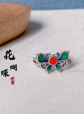 梦觉纯银珐琅925纯银珐琅小众女