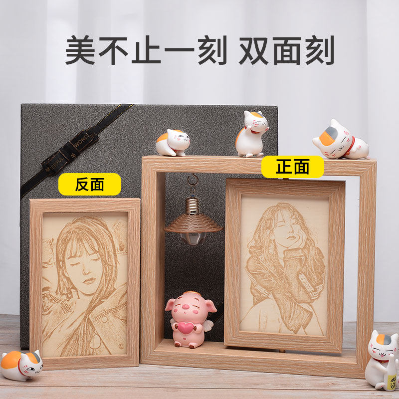 木刻画照片定制礼物妈妈母亲节生日女生送女友朋友的实用适合婆婆