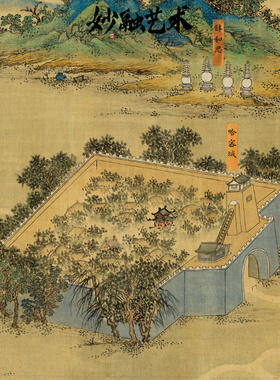 《丝路山水图》丝绸之路装饰画