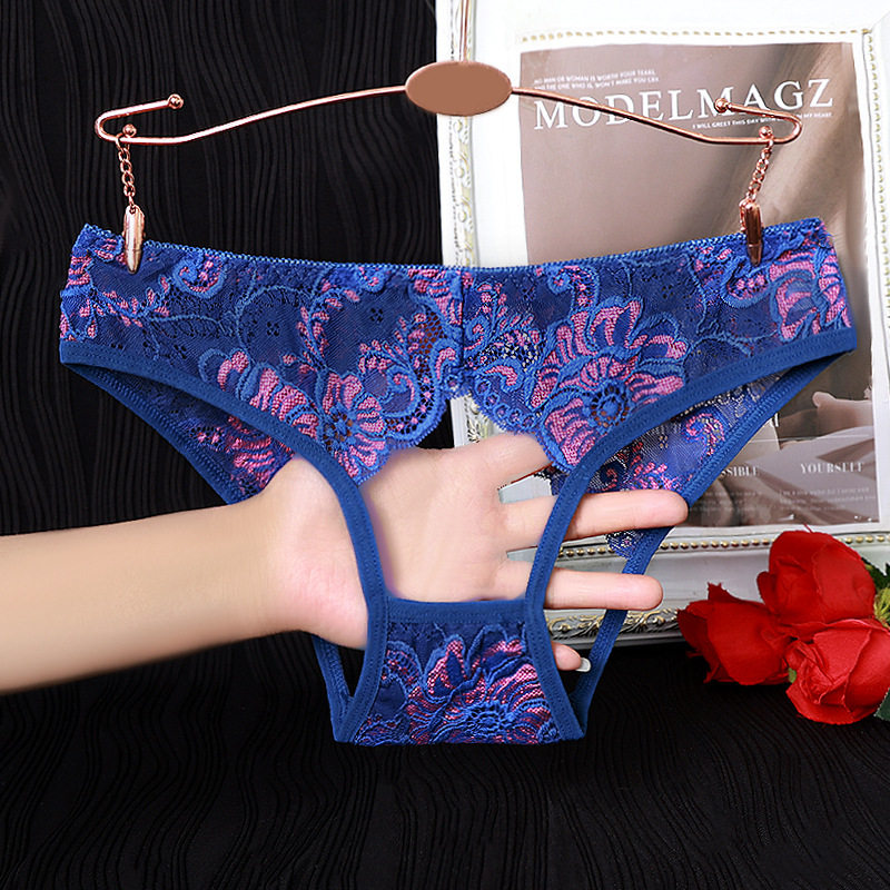 性感蕾丝内裤女大码胖mm纯欲迷人女裤舒适透气纯色网纱三角裤短裤,淘宝优惠券,粉丝福利购,淘宝优惠卷