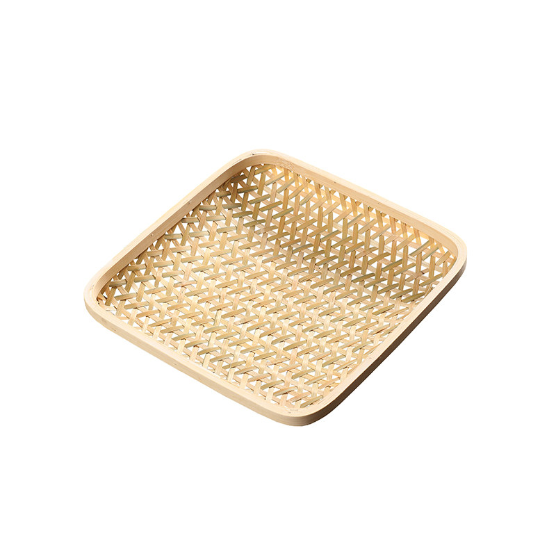 手工竹编制品水果篮茶点盘小提篮家用圆形竹筛子篮子收纳筐馒头筐,淘宝优惠券,粉丝福利购,淘宝优惠卷