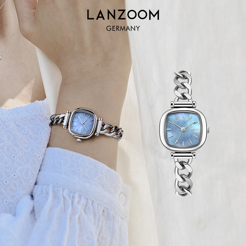 【所有女生的衣橱直播间】LANZOOM蓝族轻奢时尚腕表复古手表女