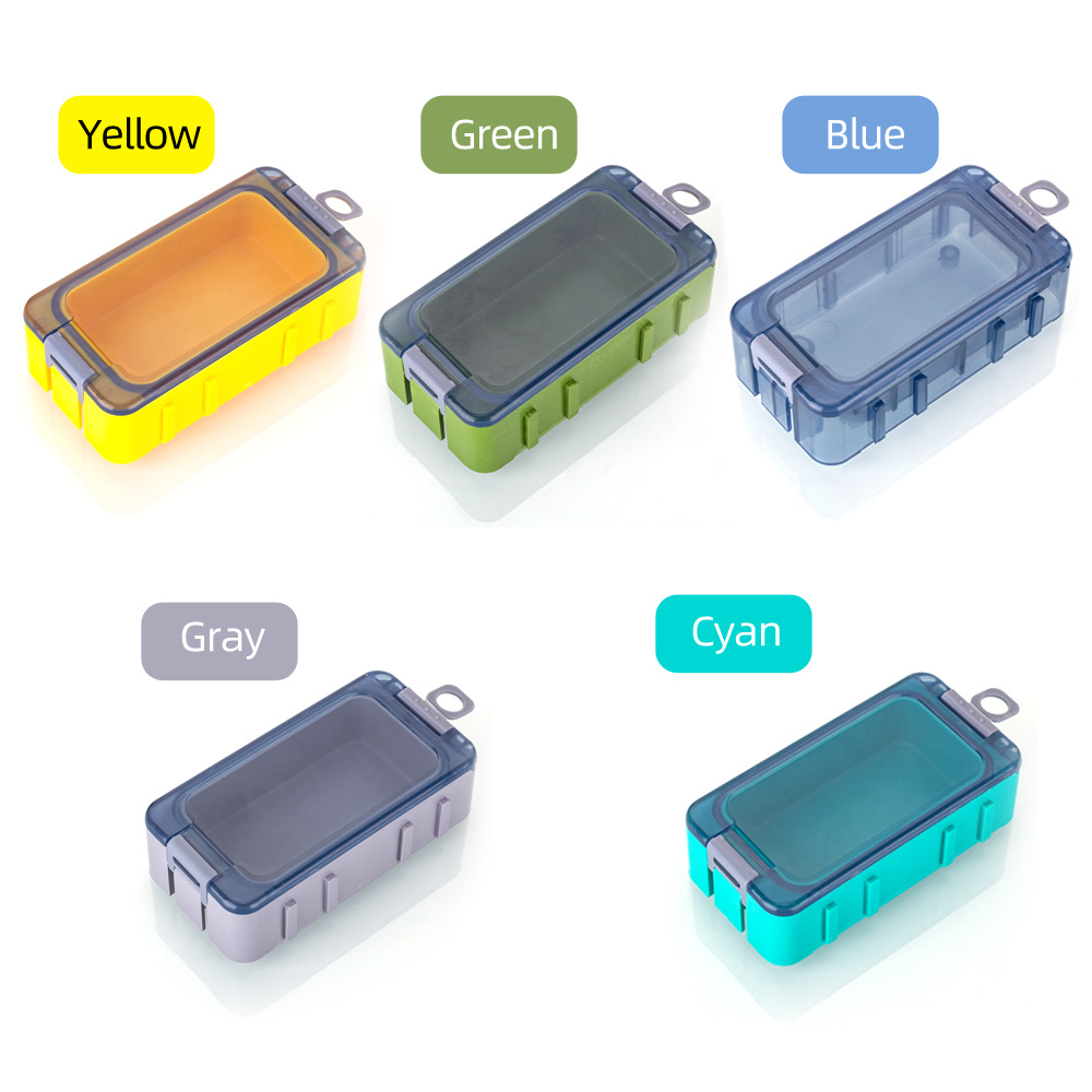 3件装魔方渔具盒收纳盒钓鱼小配件工具盒路亚矶钓饵盒鱼钩假饵盒 - 图3