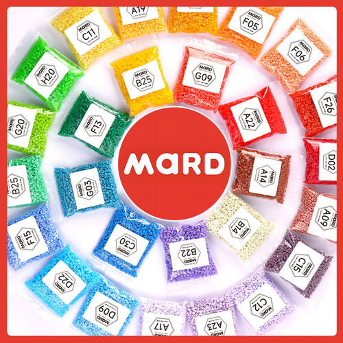 mard家融合补充包拼豆221色全套儿童手工diy材料包套装颗粒豆子 - 图2
