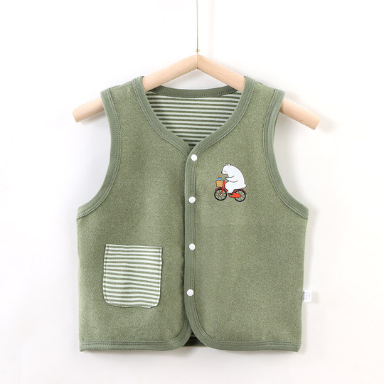 Versatile cationic spring, autumn and winter boneless sewn vest