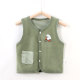Versatile cationic spring, autumn and winter boneless sewn vest