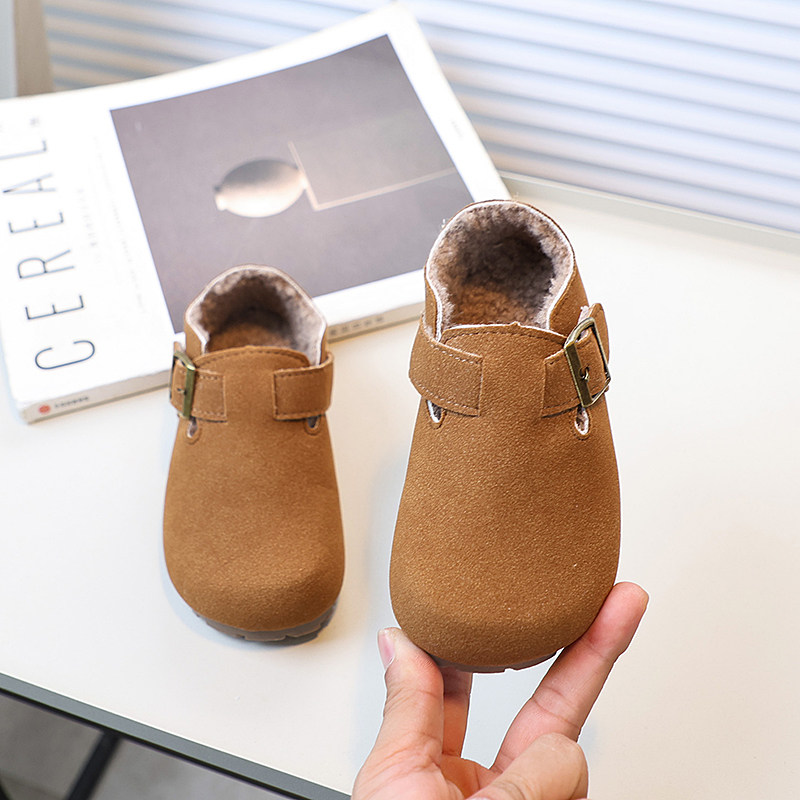 儿童加绒保暖勃肯棉鞋2025冬季新款女童韩版休闲鞋男童百搭豆豆鞋,淘宝优惠券,粉丝福利购,淘宝优惠卷