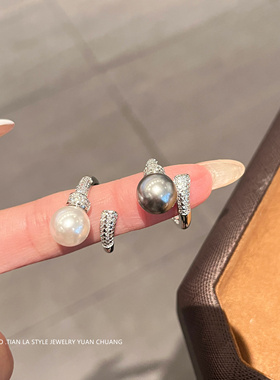 法式复古珍珠戒指2025年新款