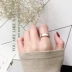 Thời trang Hàn Quốc mới nhẫn vàng hồng nữ độ 18K bằng thép titan vòng xà cừ cá tính người thủy triều hoang dã chỉ số nhẫn ngón tay - Nhẫn nhẫn kim cương nam Nhẫn