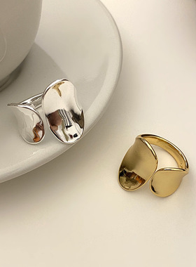 欧美个性开口高级感光女配饰指环