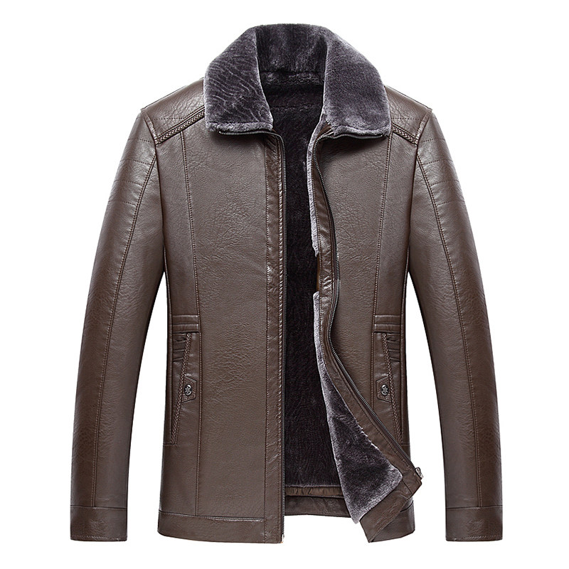 爸爸冬装外套加绒加厚中老年皮衣男皮毛一体70岁爷爷老年人皮夹克,淘宝优惠券,粉丝福利购,淘宝优惠卷