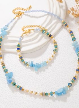 新中式天然水晶珍珠手链简约时尚