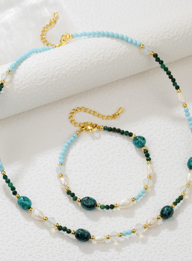 天然石珍珠手链女款轻奢小众