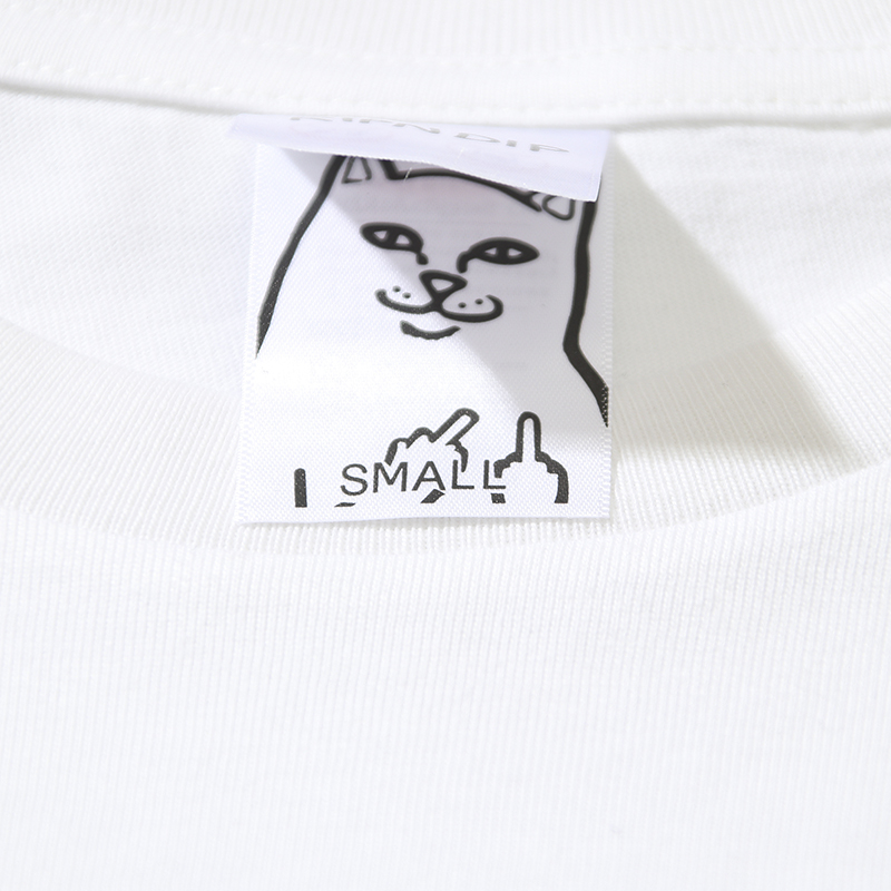 美国潮牌RIPNDIP 贱猫纯棉T恤短袖 表白玫瑰花口袋猫 男女情侣款 - 图2