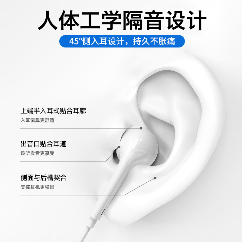 适用realme真我耳机有线gt6手机gt7专用gt5pro游戏gtneo5半入耳式,淘宝优惠券,粉丝福利购,淘宝优惠卷