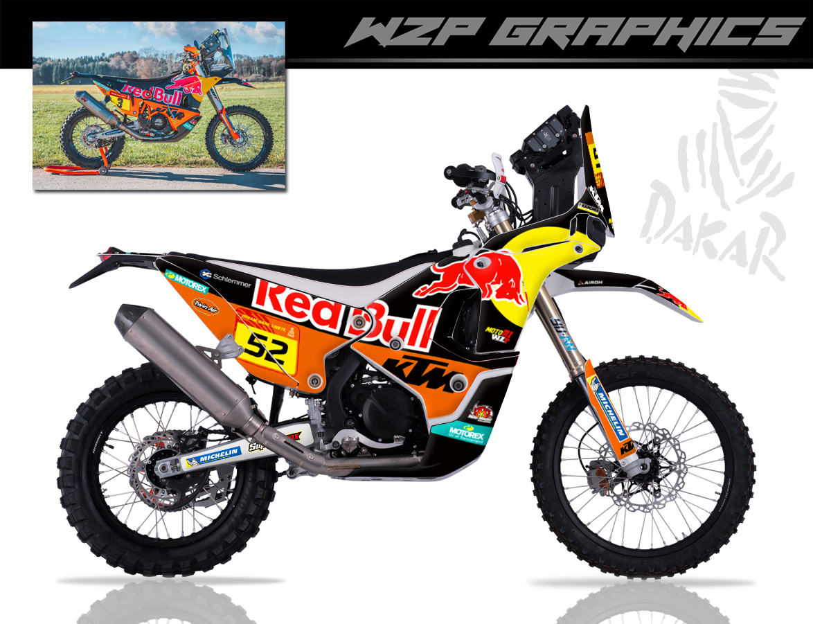 KTM450RALLY款适用凯越450rally个性改装全车贴花贴纸贴画版画 - 图3