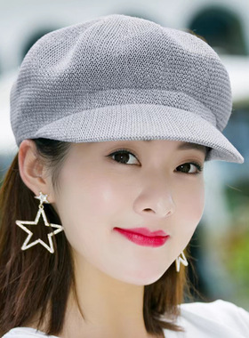 贝雷帽子女春季夏天韩版百搭出游