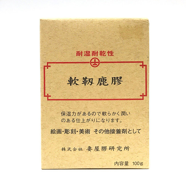 观荣堂鹿胶日本进口妻屋矿物颜料固体胶粒国画重彩岩彩画用胶中川 - 图3