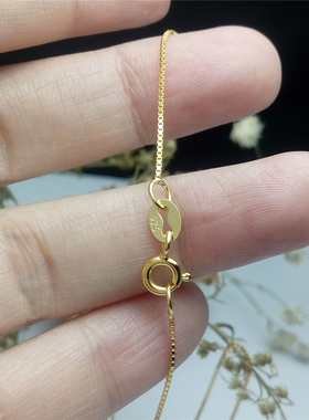 S925纯银镀18K黄金长项链