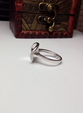 925银镀白金镶水钻大直径圆珠