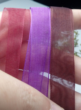 紫红色雪纺时尚风项链