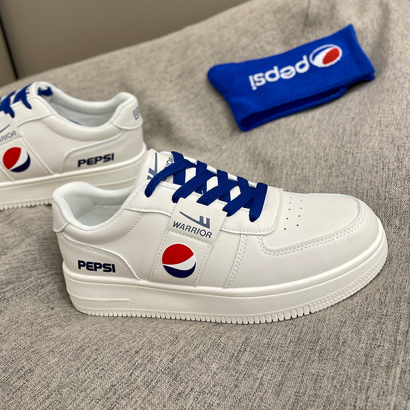 回力爆改2025春季新款板鞋百事可乐联名男女鞋ow樱花情侣鞋小白鞋 - 图1