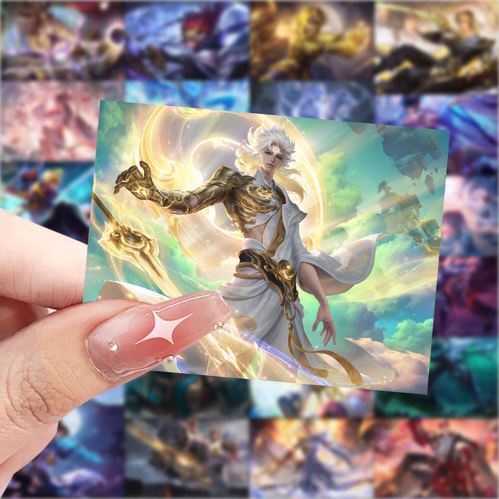 王者荣耀皮肤189张王者荣耀皮肤海报贴纸高颜值帅气游戏周边手账装饰贴画防水
