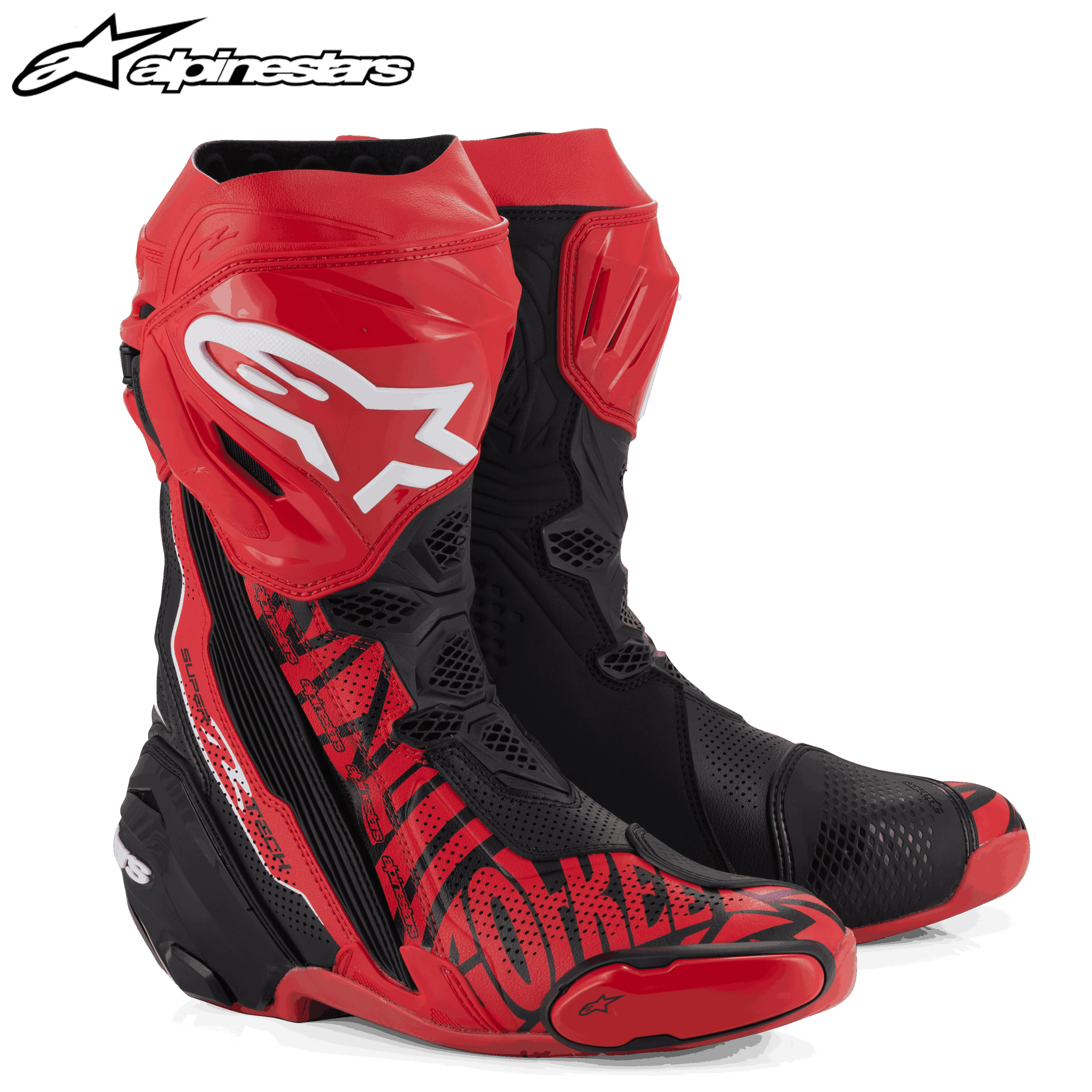 A星龙靴SUPERTECH R摩托车骑行靴专业赛道靴防摔耐磨防滑赛车靴 - 图0