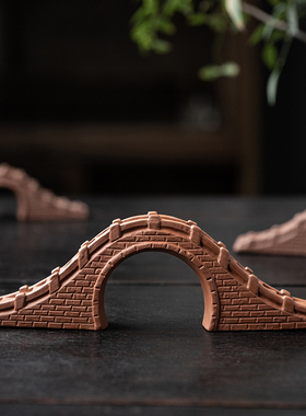 创意微景观摆件陶瓷石拱桥鱼缸小桥流水石桥造景枯山水沙盘装饰品