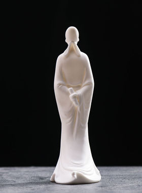 创意陶瓷李白摆件工艺品古风人物诗仙李白醉酒书房客厅玄关博古架