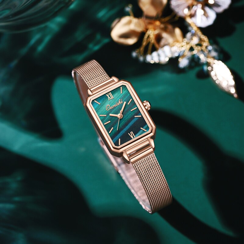 网红小绿表2021新款正品夏季小手表 欧妮诗国产腕表