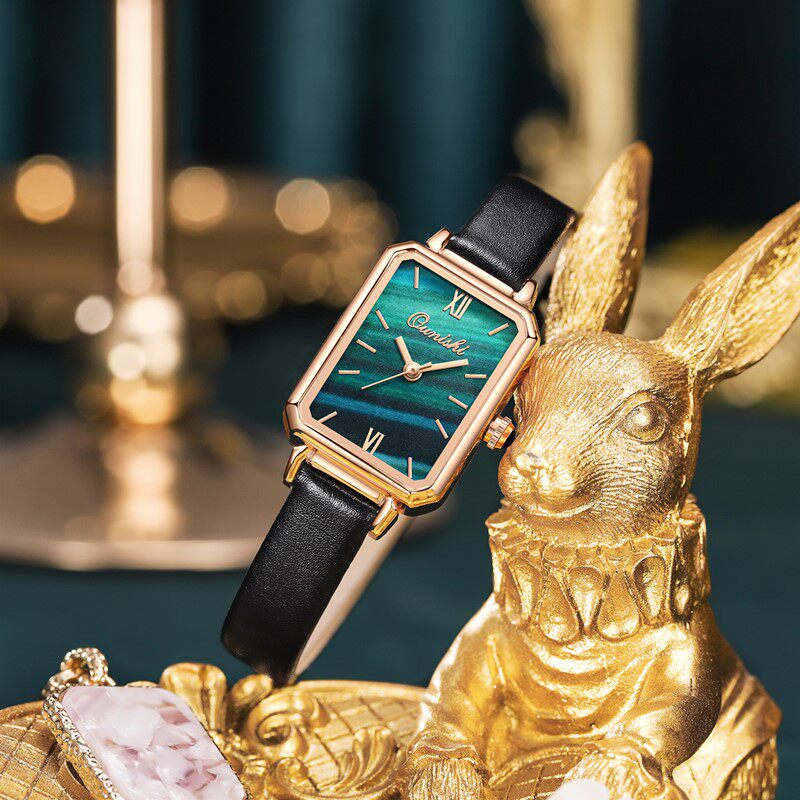 网红小绿表2021新款正品夏季小手表 欧妮诗国产腕表