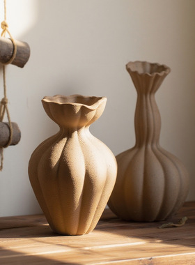 景德镇侘寂风陶瓷花瓶艺术感软装