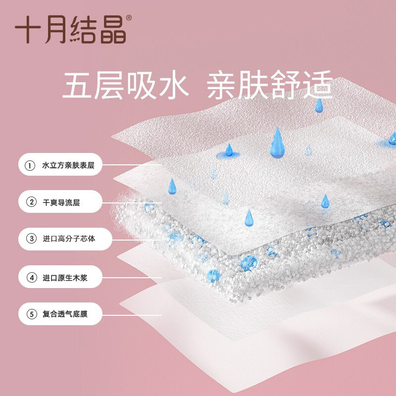 十月结晶一次性夏季产后防溢乳垫 十月结晶铭苏防溢乳垫
