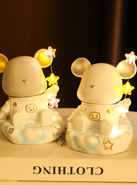 树脂夜灯房屋摆件欧式卡通