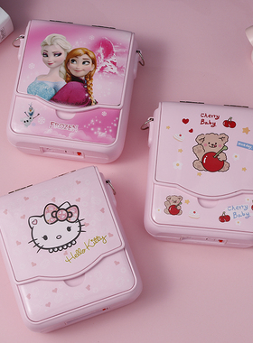 旋转跳舞女孩音乐盒圣诞儿童节生日礼物少女心哈喽KT猫单肩包闪光